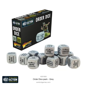 Bolt Action: Orders Dice - Grey