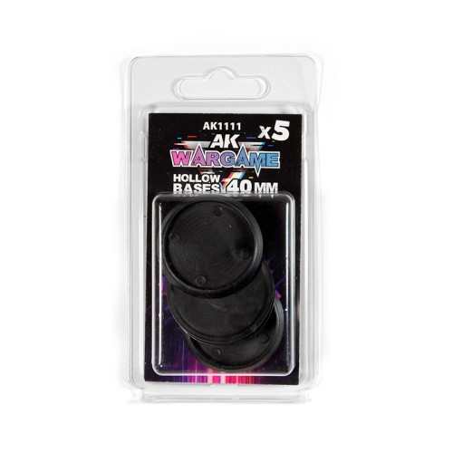 Okrągłe Podstawki Hollow 40mm  (5szt)