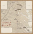 War in Virginia 1862 Solitaire Travel Game