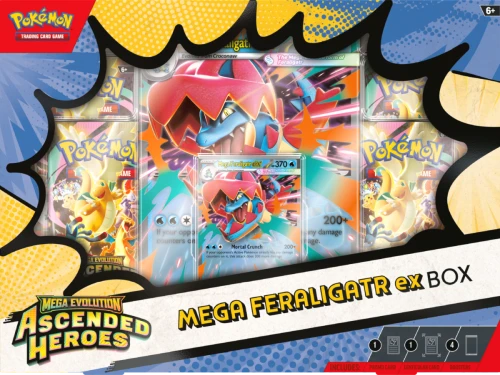 Pokémon TCG: Mega Evolution - Ascended Heroes - MegaFeraligatr Ex Box