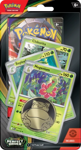 Pokemon ME03 Perfect Order Premium Checklane Blister - Meganium/Bayleef/Chikorita