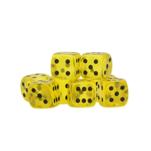 Yellow Citrine D6 Dice 