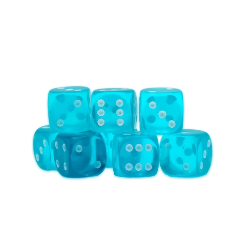 Blue Topaz D6 Dice 
