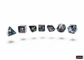 Chessex Brush Polyhedral Dark Side/blue 7-Die Set