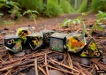 Chessex Brush Polyhedral Deep Forest/gold 7-Die Set