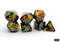 Chessex Brush Polyhedral Deep Forest/gold 7-Die Set
