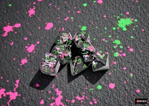 Chessex Brush Polyhedral Paintball/green 7-Die Set