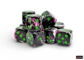 Chessex Brush Paintball/green 16mm d6 Dice Block (12 dice)