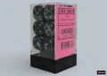 Chessex Brush Paintball/green 16mm d6 Dice Block (12 dice)