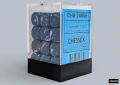 Chessex Brush Wavebreak/gold 12mm d6 Dice Block (36 dice)