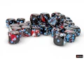 Chessex Brush Dark Side/blue 12mm d6 Dice Block (36 dice)