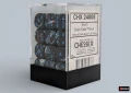 Chessex Brush Dark Side/blue 12mm d6 Dice Block (36 dice)