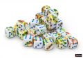 Chessex Brush Breezy/blue 12mm d6 Dice Block (36 dice)