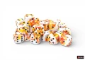 Chessex Brush Sunrise/black 12mm d6 Dice Block (36 dice)
