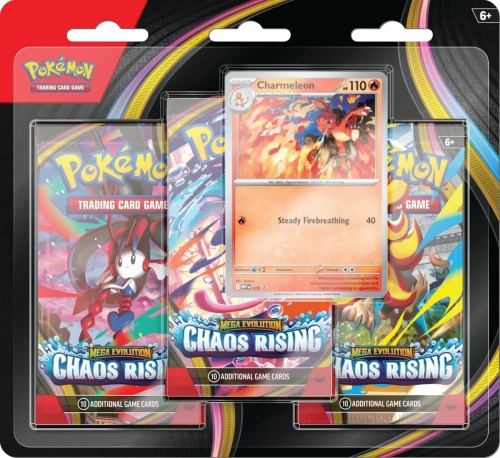 Pokemon ME04 Chaos Rising 3-pack Blister Charmeleon