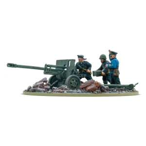 ZiS-3 Divisional Gun with Soviet Naval Brigade Crew