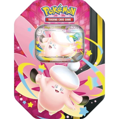 Pokemon TCG Mega Moonlit Tin Mega Clefable Ex