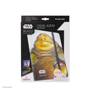 Gamegenic: Star Wars Unlimited Card Game - 18-Pocket Album - Leia Organa/Jabba the Hutt