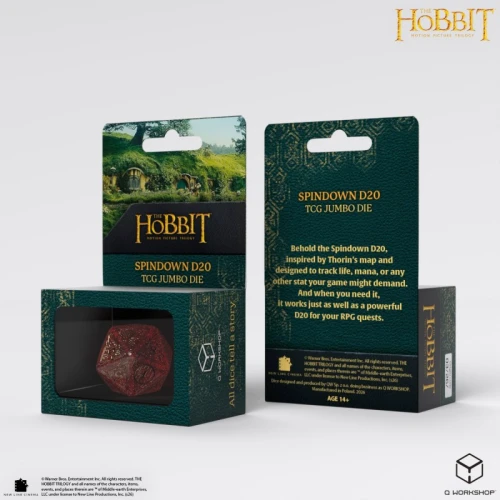 Hobbit Spindown K20 - Kość TCG Jumbo: Ember