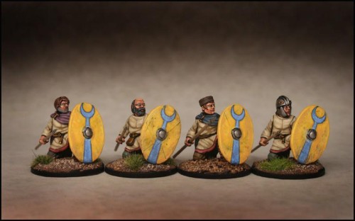 Saga: Late Roman Unarmoured Infantry Kneeling