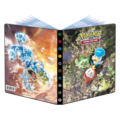 Scarlet and Violet Fuecoco, Sprigatito, Quaxly and Gyarados 4-Pocket Portfolio for Pokémon