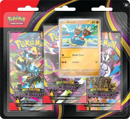 Pokémon TCG: Mega Evolution - Pitch Black - 3-Pack Blister Bundle