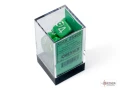 Opaque Green/white Polyhedral 7-Dice Set