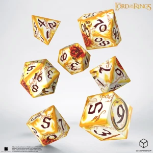 Władca Pierścieni. Zestaw Kości Full Art Dice®: Powiernicy Pierścienia - Whitefire Radiance