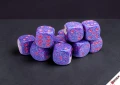 Speckled Purple Passion - zestaw kości k6 16mm (12 kości)