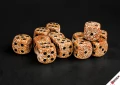 Speckled Rust - zestaw kości k6 16mm (12 kości)