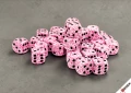 Speckled Pink - zestaw kości k6 12mm (36 kości)