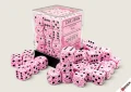 Speckled Pink - zestaw kości k6 12mm (36 kości)