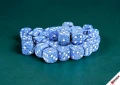 Speckled Ocean Stone - zestaw kości k6 12mm (36 kości)