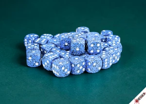 Speckled Ocean Stone - zestaw kości k6 12mm (36 kości)