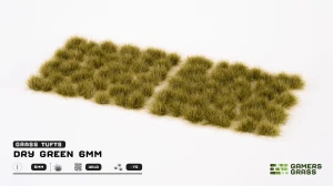 Gamers Grass: Dry Green Tuft (6mm) - wild