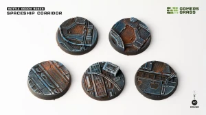 Gamers Grass: Spaceship Corridor Bases, Round 40mm 
